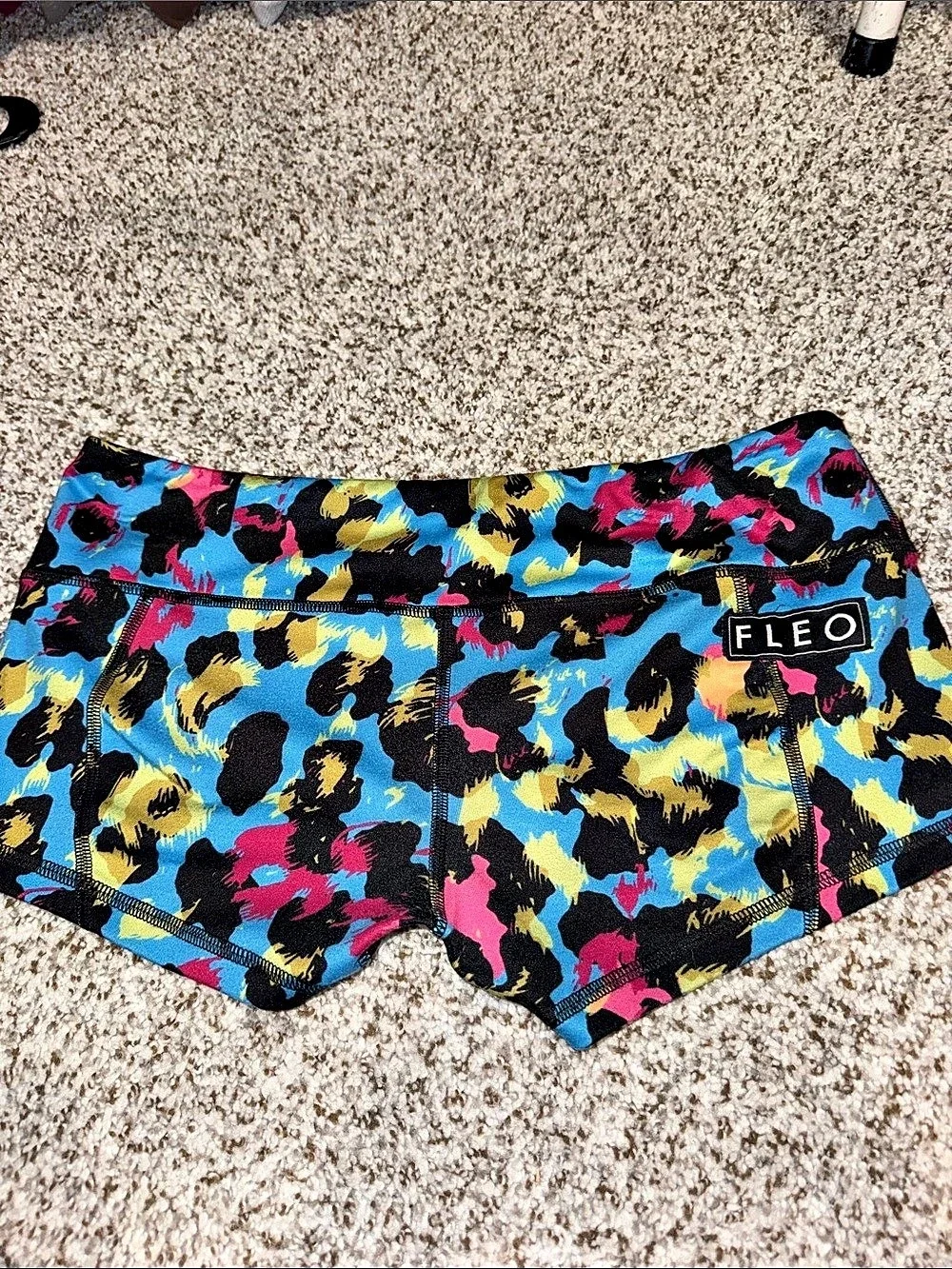 Fleo Miami Leopard Shorts Women's Animal Print Medium